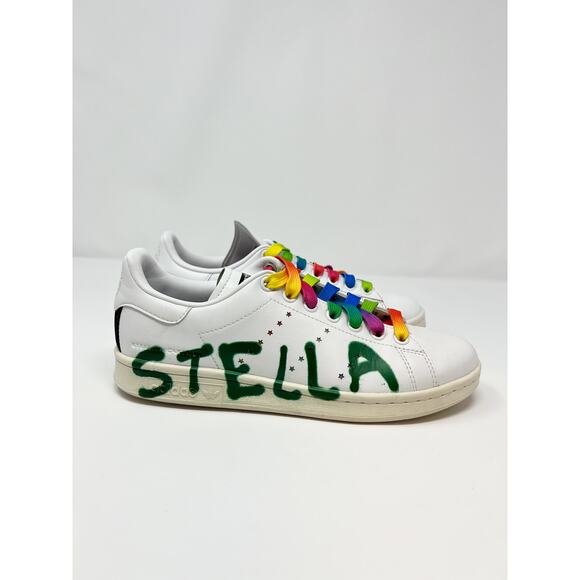 Stella McCartney x Ed Curtis x adidas Originals Stan Smith Classic Sneakers 5.5 - Picture 6 of 13